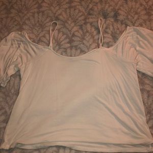 White off the shoulder top with straps